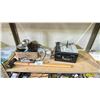 Image 1 : SHELF LOT OF; MICRO LUX MINI TABLE SAW, SLEDGE HAMMER, DREMEL AND MORE