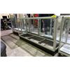Image 2 : GLASS SHOWCASE CABINET WITH SHELVES 39.5" X 72" X 20" (NO DOORS)
