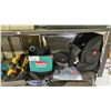 Image 3 : SHELF OF DEWALT CORDLESS DRILL, MAKITA IMPACT BIT SET, LED WORK LIGHT AND MORE