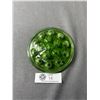 Image 2 : Vintage Depression Glass 16 Hole Flower Frog