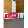 Image 1 : Metal Anniversary Coca - Cola Sign. Approx. 52" x 17 1/2" NO SHIPPING