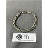 Image 1 : Vintage Woven Pewter Link Bracelet