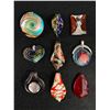 Image 1 : Lot Of Glass Art Pendants