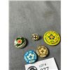 Image 2 : 5 Vintage Red Cross First Aid Badges, Skiing & More