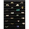 Image 2 : Ring Tray with over 30 Rings, Some Vintage