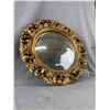 Image 2 : Vintage Ornate Ceramic Framed  Mirror. As Is. Approx. 17 1/2" Diam