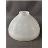 Image 2 : 2 White Glass Shades - 6" & 10" Diam