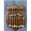 Image 2 : Collectible Souvenier Spoon Lot on Board