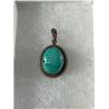 Image 2 : Sterling Silver Pendant w/ Turqouise Stone