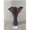 Image 2 : 2 Glass Blown Vases, Approx 12" Tall