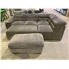 Image 1 : GREY SECTIONAL SOFA WITH PULL OUT BED AND STORAGE OTTOMAN