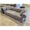 Image 2 : GREY FABRIC SOFA *MINOR SCUFFS AND RIPS*