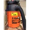 Image 2 : 5 GALLON PORTABLE BLOWER WET/DRY SHOP VAC