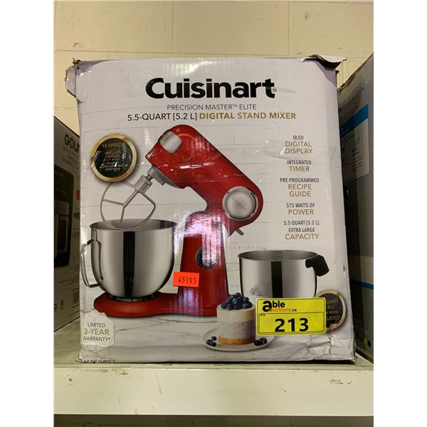 CUISINART PRECISION MASTER ELITE 5.5 QUART DIGITAL STAND MIXER