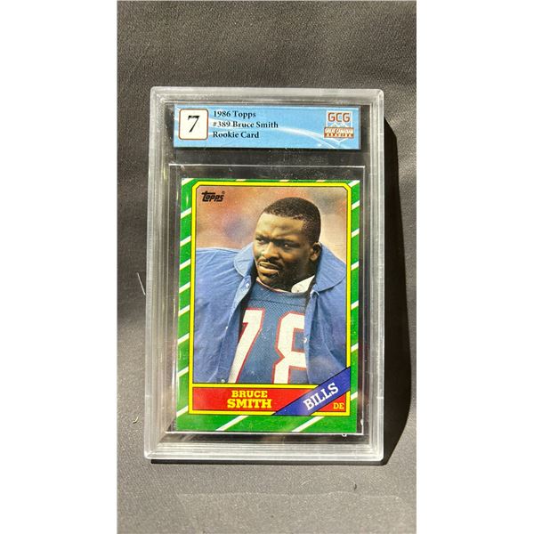 GCG 7 1986 TOPPS #389 BRUCE SMITH ROOKIE CARD