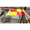 Image 3 : 2 EA. SOCCER LINESMAN FLAGS WITH FOAM PADDED HANDLES. LIKE NEW CONDITION.