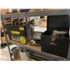 Image 2 : SHELF LOT OF BLACK AND DECKER CIRCULAR SAW, WORK LIGHT, STANLEY MOBILE TOOL CHEST WITH ASSORTED
