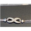 Image 2 : INFINITY SILVER  BRACELET STAMPED PANDORA ITALY