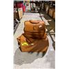 Image 1 : LARGE VINTAGE LEATHER DOCTOR'S BAG WITH DUST BAG & SMALL VINTAGE LEATHER DOCTOR'S BAG WITH DUST BAG