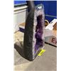 Image 2 : AMETHYST CATHEDRAL GEODE WITH CALCITE 18.5" X 9.5" 21.25KG RETAIL $7400