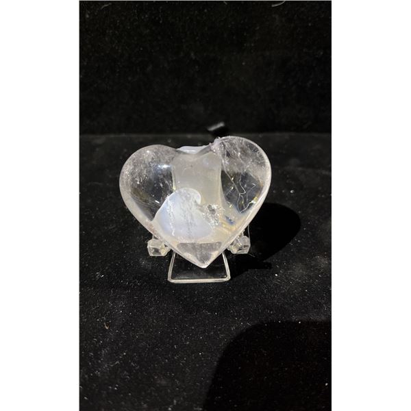 CLEAR QUARTZ HEART RETAIL $150