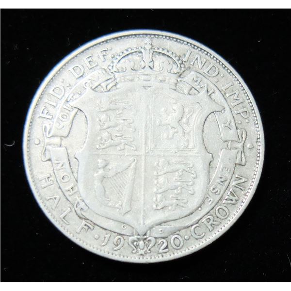 1920 SILVER GREAT BRITAIN HALF CROWN COIN