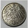 Image 2 : ANTIQUE 1905 A SILVER PRUSSIA 1 MARK COIN