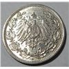 Image 2 : ANTIQUE 1916 A SILVER PRUSSIA 1/2 MARK COIN