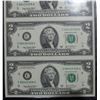 Image 2 : 2003 SHEET OF 4 USA $2 COMMEM. BANK NOTES BOOK