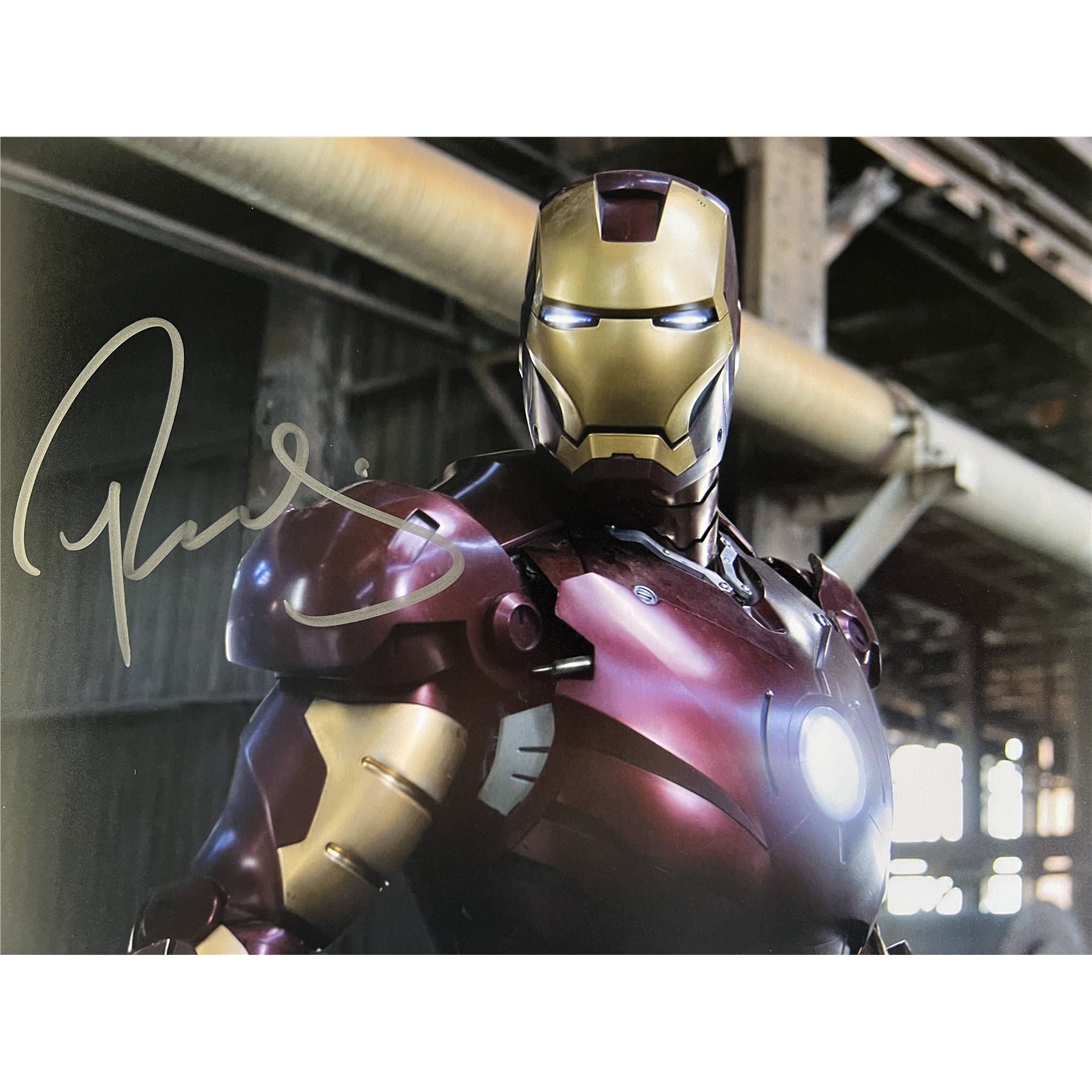 Iron Man Robert Downey Jr. signed movie photo
