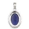 Image 3 : Iolite and Diamond Halo Pendant, Gem Quality