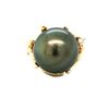 Image 2 : Lustrous Tahitian Pearl & Diamond Ring - Nautical