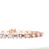 Image 2 : Oval Morganite & Diamond Eternity Tennis Bracelet