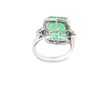 Image 8 : GIA CERTIFIED Colombian Emerald and Diamond Ring