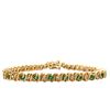 Image 2 : Emerald and Diamond S-Link Tennis Bracelet