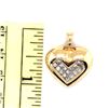 Image 8 : Princess-Cut Diamond Shadowbox Heart Pendant Heavy