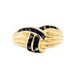 Image 1 : Chevron-Shaped Blue Sapphire Ring Town & Country