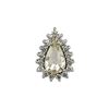 Image 2 : 1.03 CT Rose-Cut Diamond Solitaire Pendant w/ Halo