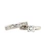 Image 2 : Fancy-Cut Octillion Solitaire Diamond Ring Set