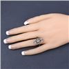 Image 6 : 2.05CT Cognac Diamond Ring, White Diamond Halo