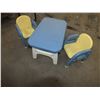 Image 1 : Kids Plastic Table & 2 Chairs