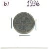 Image 1 : 1936 Canada five cents