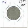 Image 1 : 1934 Canada 25 cents