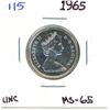 Image 1 : 1965 Canada 25 cents