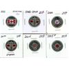 Image 1 : lot of 6 coloured Canadian 25 cents