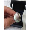 Image 2 : Ster. Silver hand crafted abalone stone size 6?