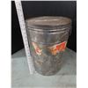 Image 1 : galvanized steel bucket with lid