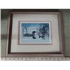 Image 4 : silent symphony loon painting framed by Liz mitten Ryan