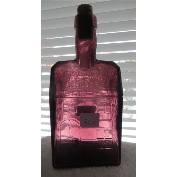 E.C Booz 1840 Log cabin whiskey bottle