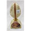Image 1 : Faberge Egg styled music box porcelain GWO 3 1/2 x 6 1/4